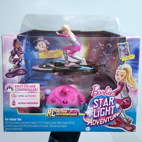SHE REALLY FLIES! Barbie Star Light Adventure RC Flying Board Mattel, RARE - Picture 9 of 9
